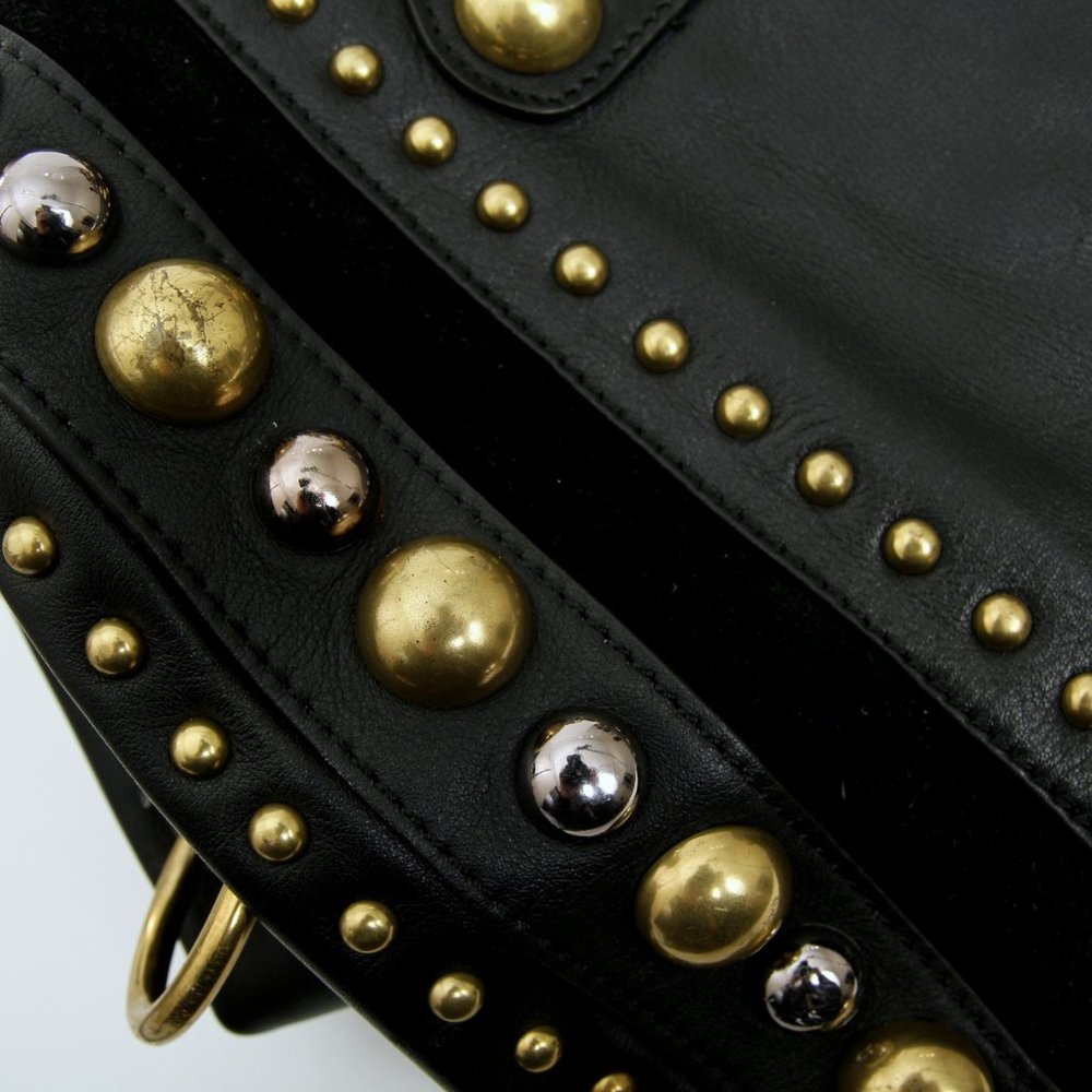 GUCCI Leather Babouska Studded Boston Bag - Picture 14 of 16